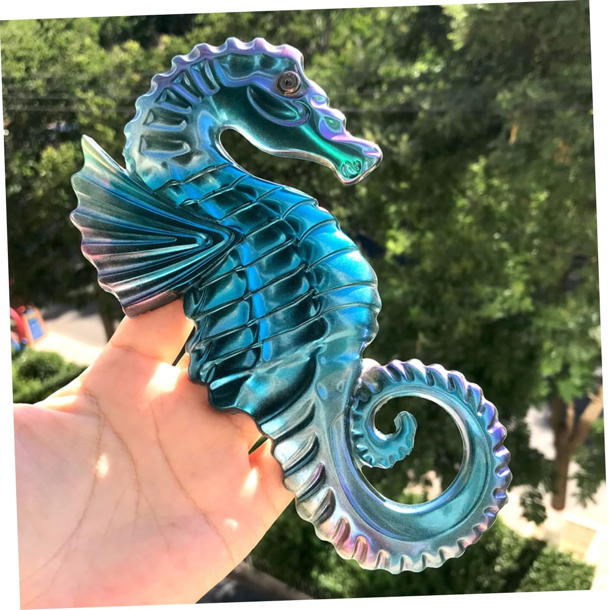 SHINEOFI 5pezzi Stampo Silicone Per Decorazioni Forma Di Cavalluccio Marino Mold Flessibile Per Creazioni Artigianali e Decorazioni Murali Alta Elasticità e Resistenza Allo Strappo