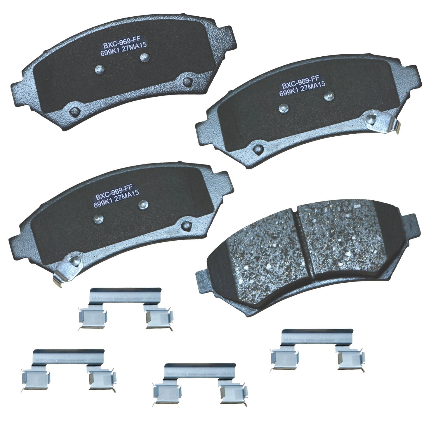 Bendix Premium SBC699K1 Front Brake Pads for Century,LeSabre,Park Avenue,Regal,Riviera,DeVille,Eldorado,Seville,Impala,Monte Carlo,Tigra,Vectra,Venture,Aurora,Intrigue,Silhouette,Bonneville,Grand Prix