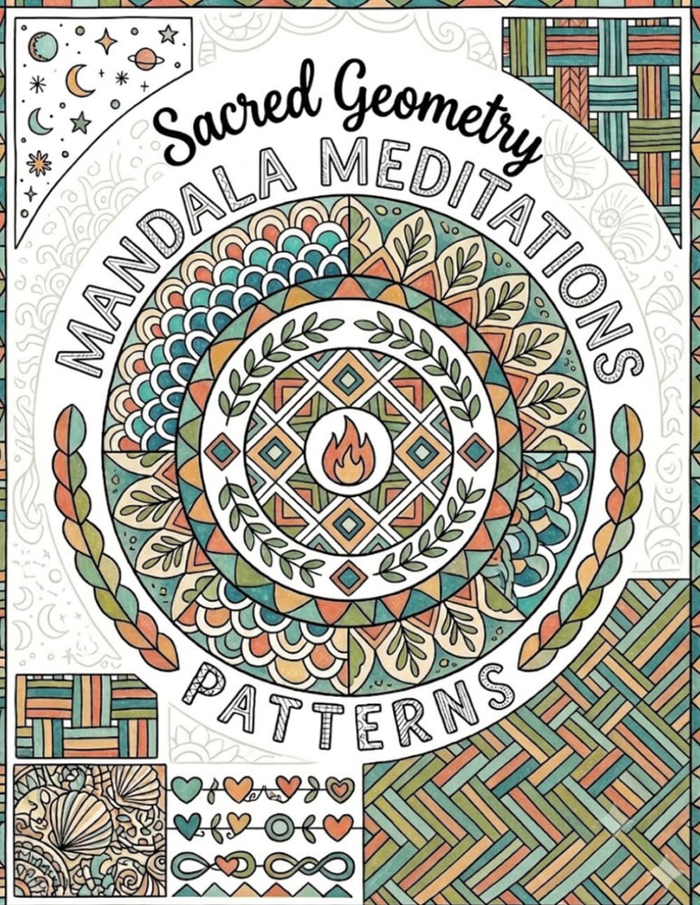 Sacred Geometry Mandala Meditations Coloring Book for Adults: Relaxing Patterns for Mindfulness and Stress Relief: Intricate Mandalas Featuring Sacred ... Meditative Patterns, and Creative Relaxation