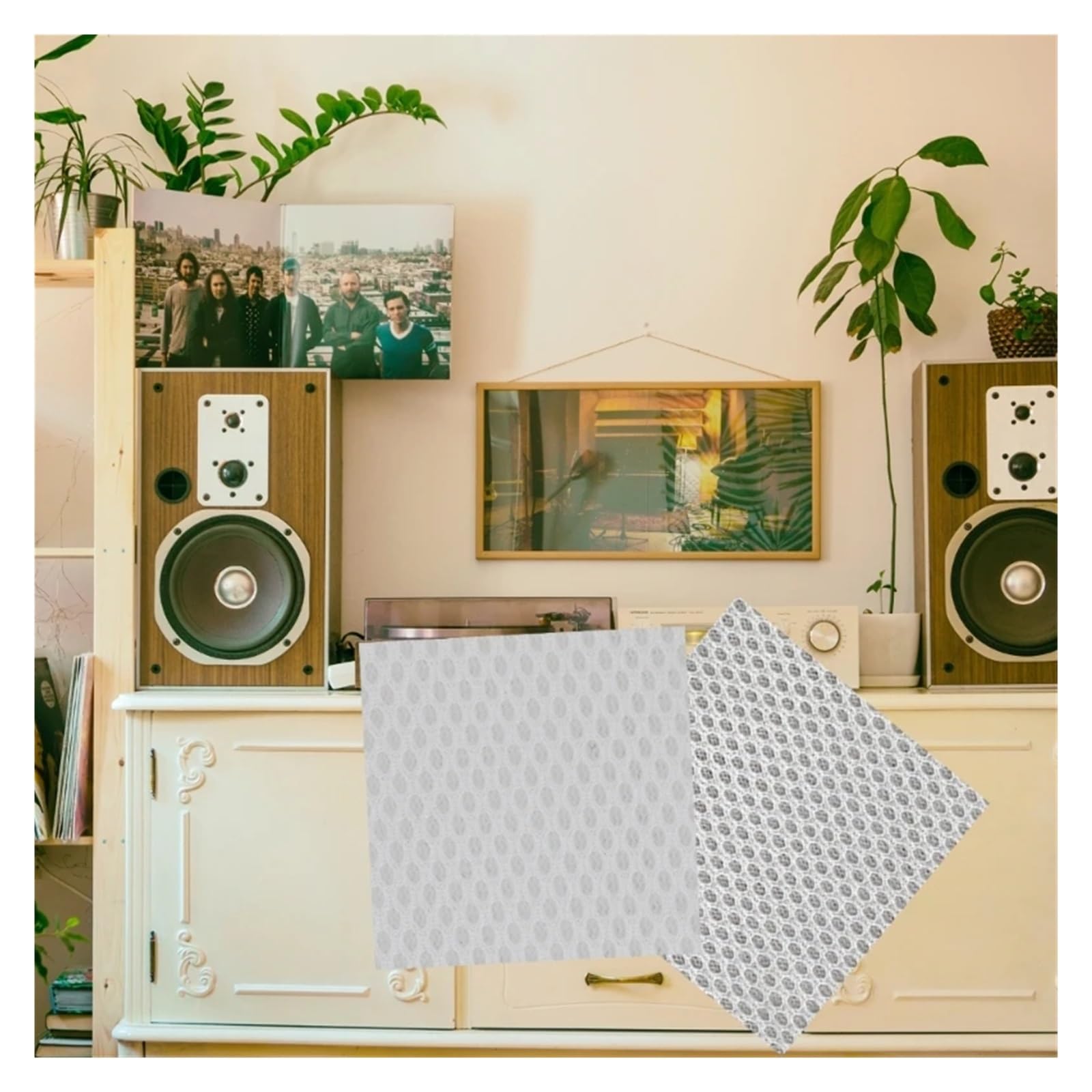 Tissus En Maille Pour Enceinte, Pour Boîte De Son Stéréo, En PET