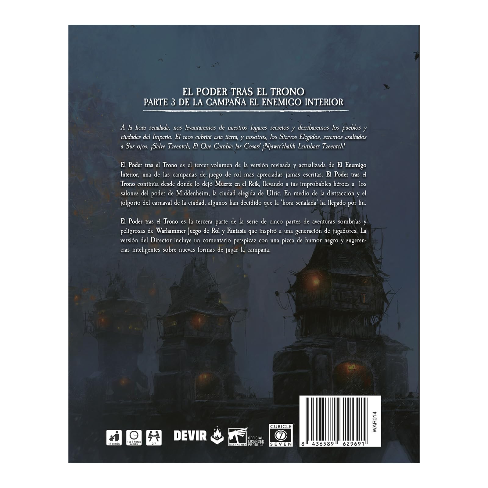 Devir - Warhammer, El Poder tras el Trono, Juego de rol de Fantasia (WFPOTROAV)