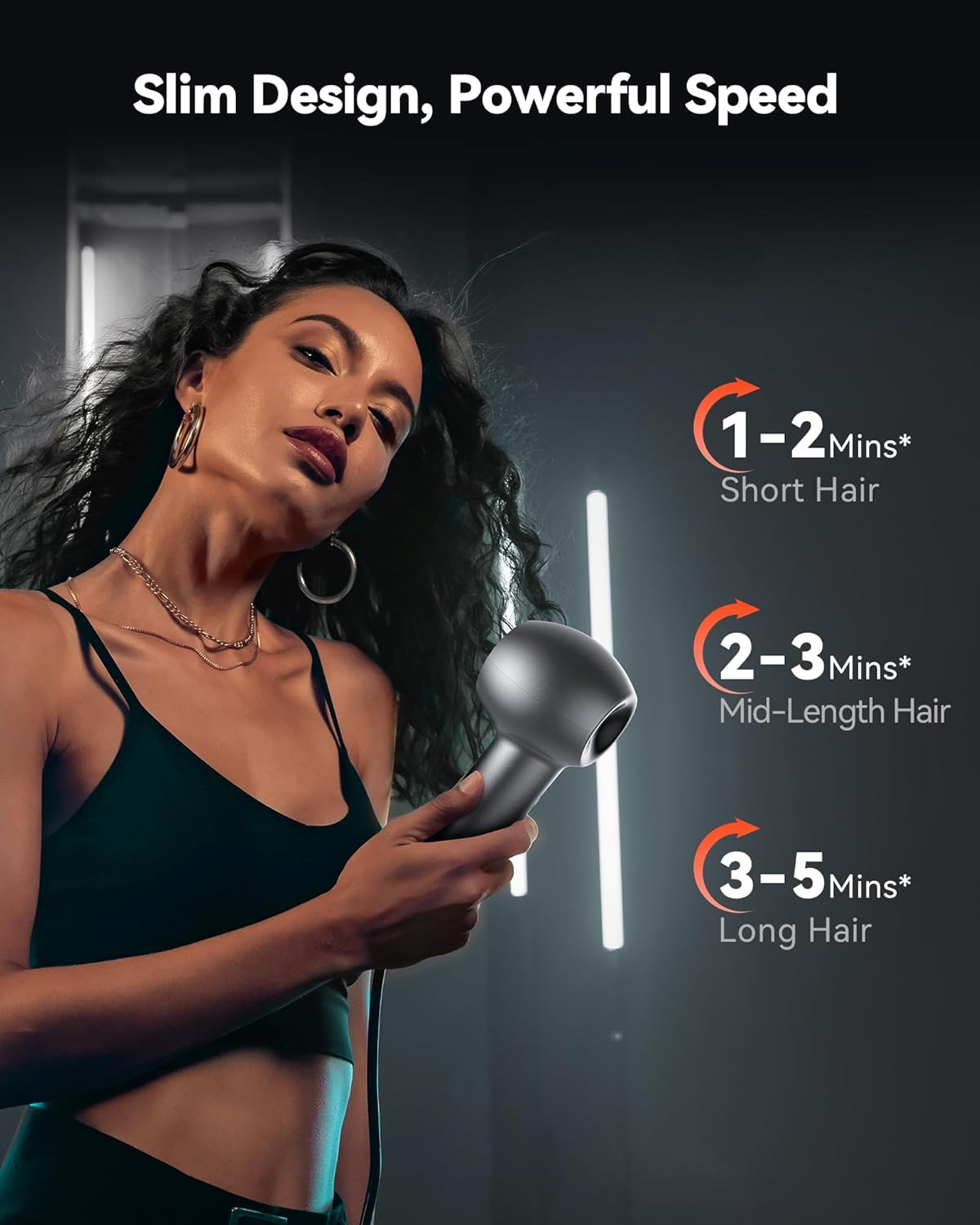 SYLPH Hair Blow Dryer for Travel, Mini and Portable Hair Dryer 200 Million Ionic, 112,000 RPM Motor for Fast Drying, Small and Compact Intelligent Temperature Control Hair Dryers for Women, Stars