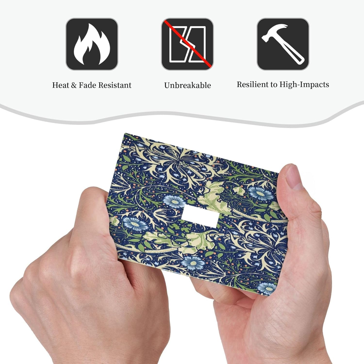 Rougui Decorative Switch Plate Covers Vintage William Morris Blue Flower Green Plant 1 Gang Wall Plate Single Toggle Light Switch Cover Plate Jumbo Electrical Switchplate Receptacle Faceplate