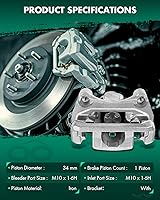 Vista 2 de SCITOO Pinza de freno trasera derecha con soporte 18B5003 compatible para Acura TL 2004-2008