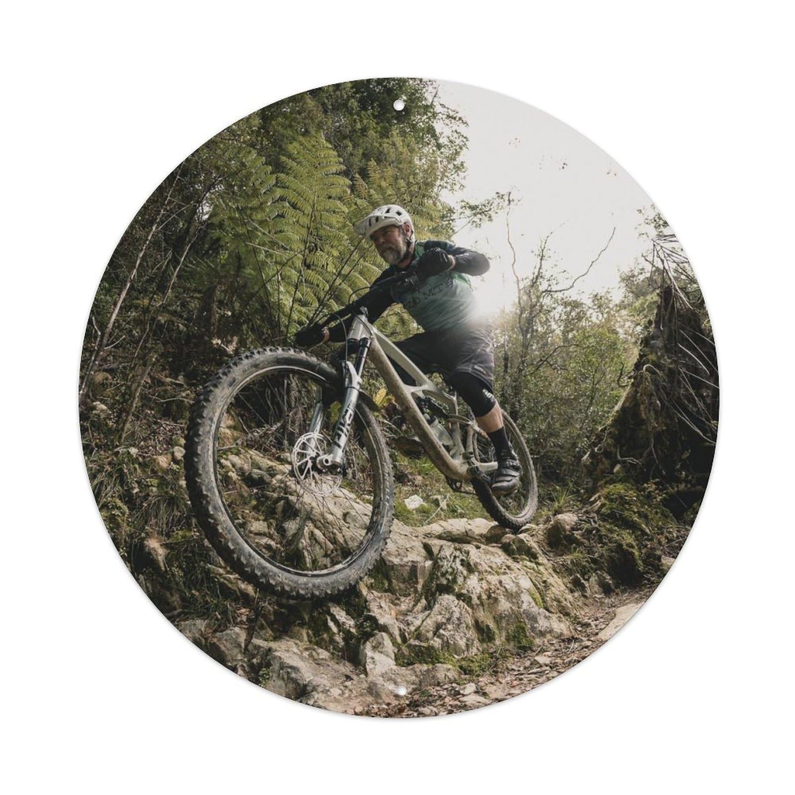 Mountain Bike Trail Riding Extreme Cycling Sports Metal Tin Sign