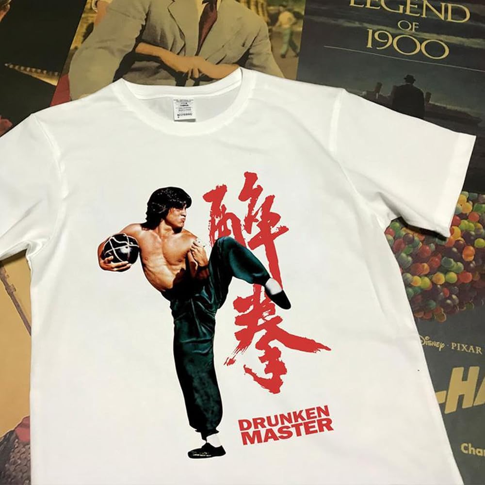 Amazon.co.jp: [ConxeN] ジャッキーチェン tシャツ 酔拳 半袖 夏服 綿