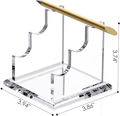 Miniatura 10 de SANRUI Soporte de acrílico para bolígrafo, soporte de exhibición para lápiz estilográfico, soporte para brochas de maquillaje, soporte para
