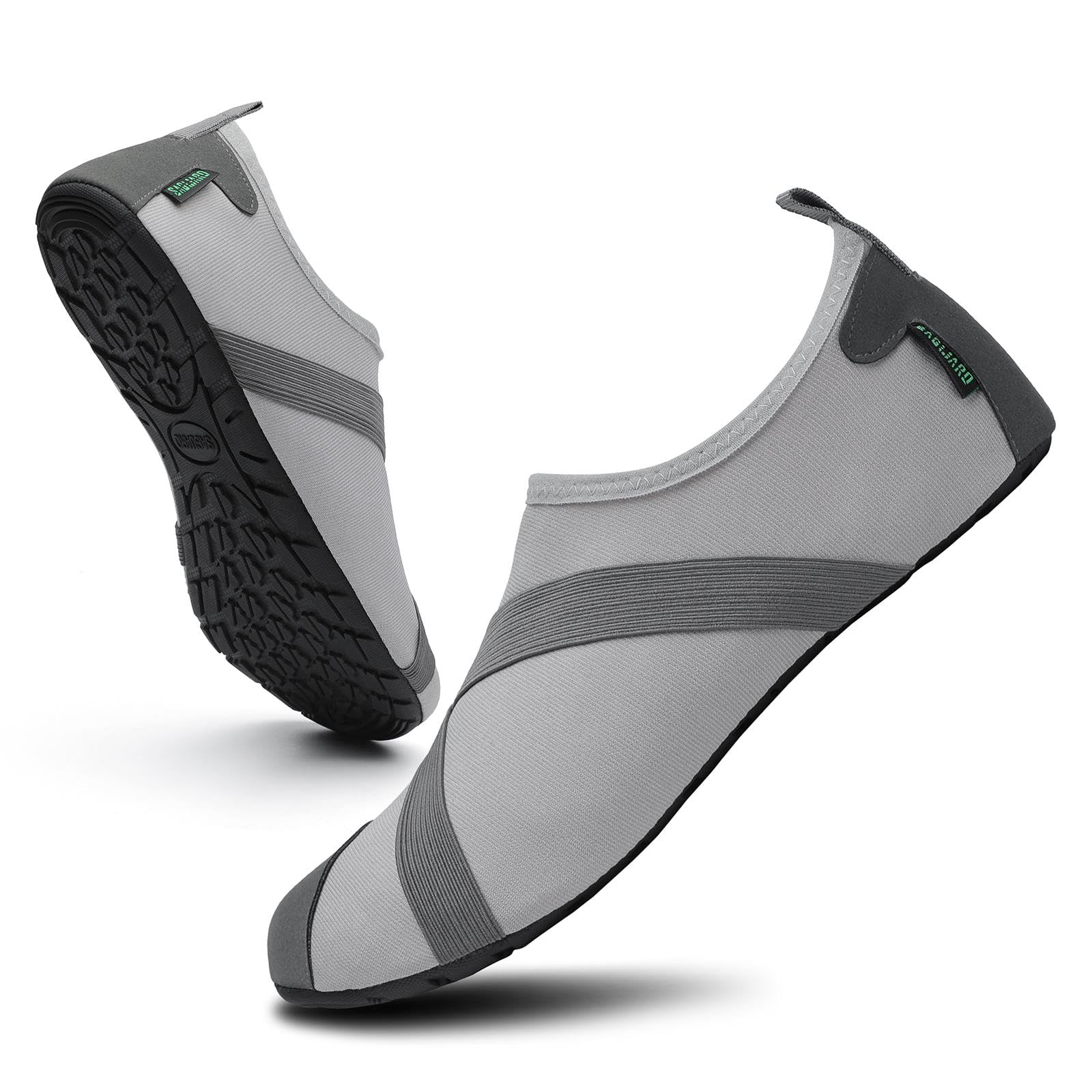 SAGUARO Escarpines Hombre Zapatos de Agua Mujer Verano Calzado Natacion Secado Rápido Zapatillas Playa para Buceo Surf Natación Piscina Yoga Gris Francés, Gr.44/45