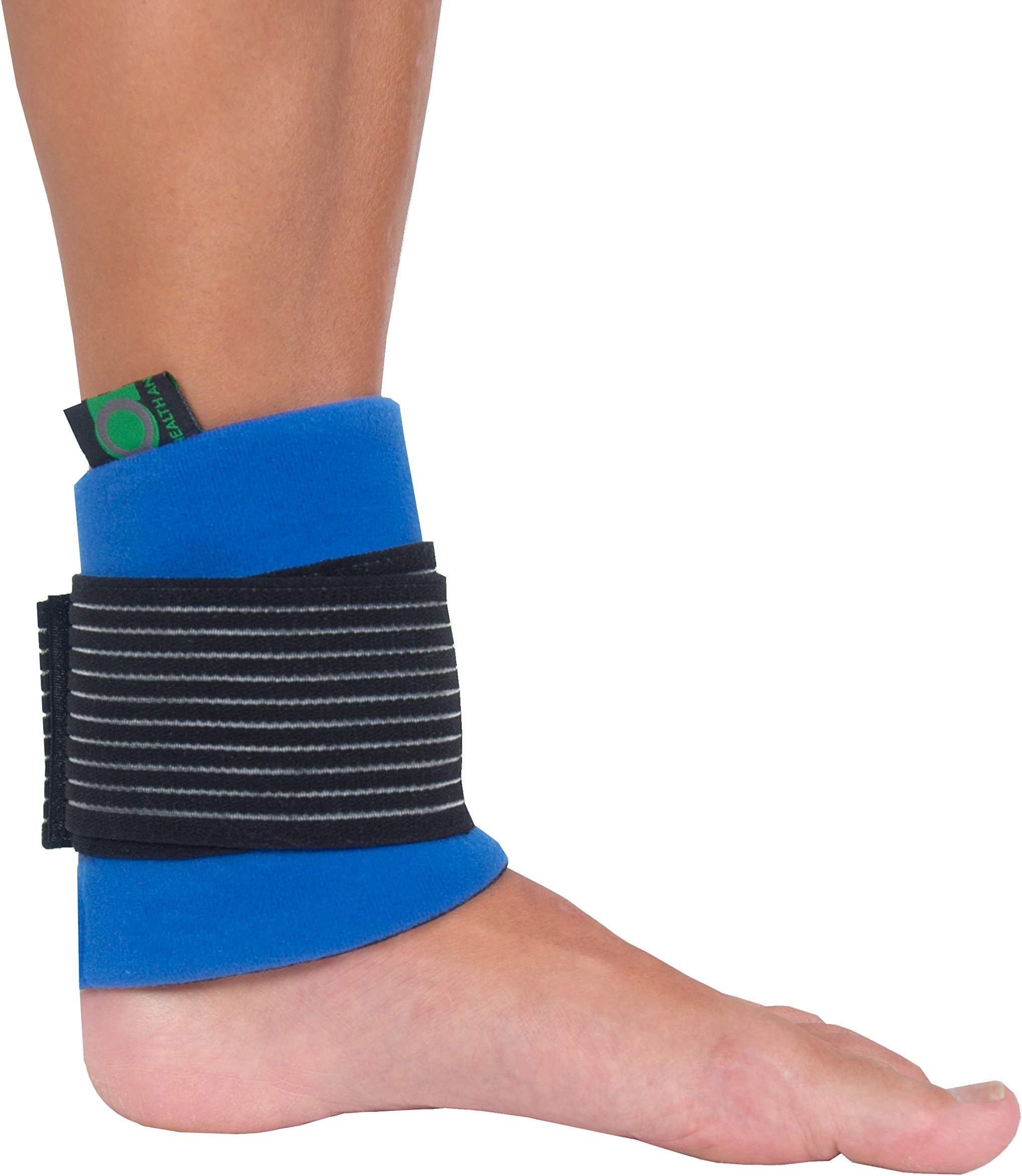 Heating Pad & Ice Pack. Relief for Ankle Pain Microwavable Freezer Gel Pack Reusable Heat/Cold Wrap.