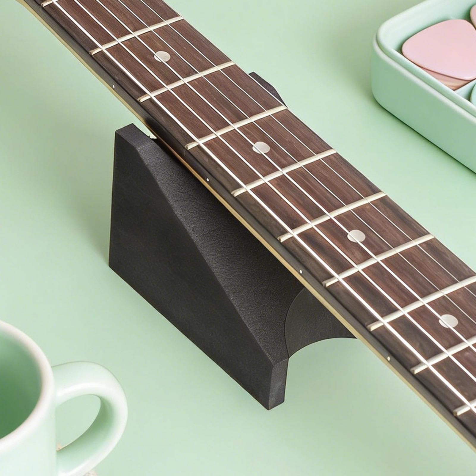 Support manche guitare - outil luthier nettoyage instrument | Repose manche pour guitares | Magasins, réparateurs, collectionneurs, groupes, musiciens, ateliers, maisons, artistes