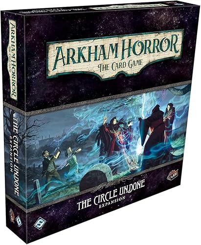 Arkham Horror The Card Game The Circle Undone Deluxe EXPANSION Juego de terror Juego de misterio Juego de cartas cooperativo A partir de 14 años