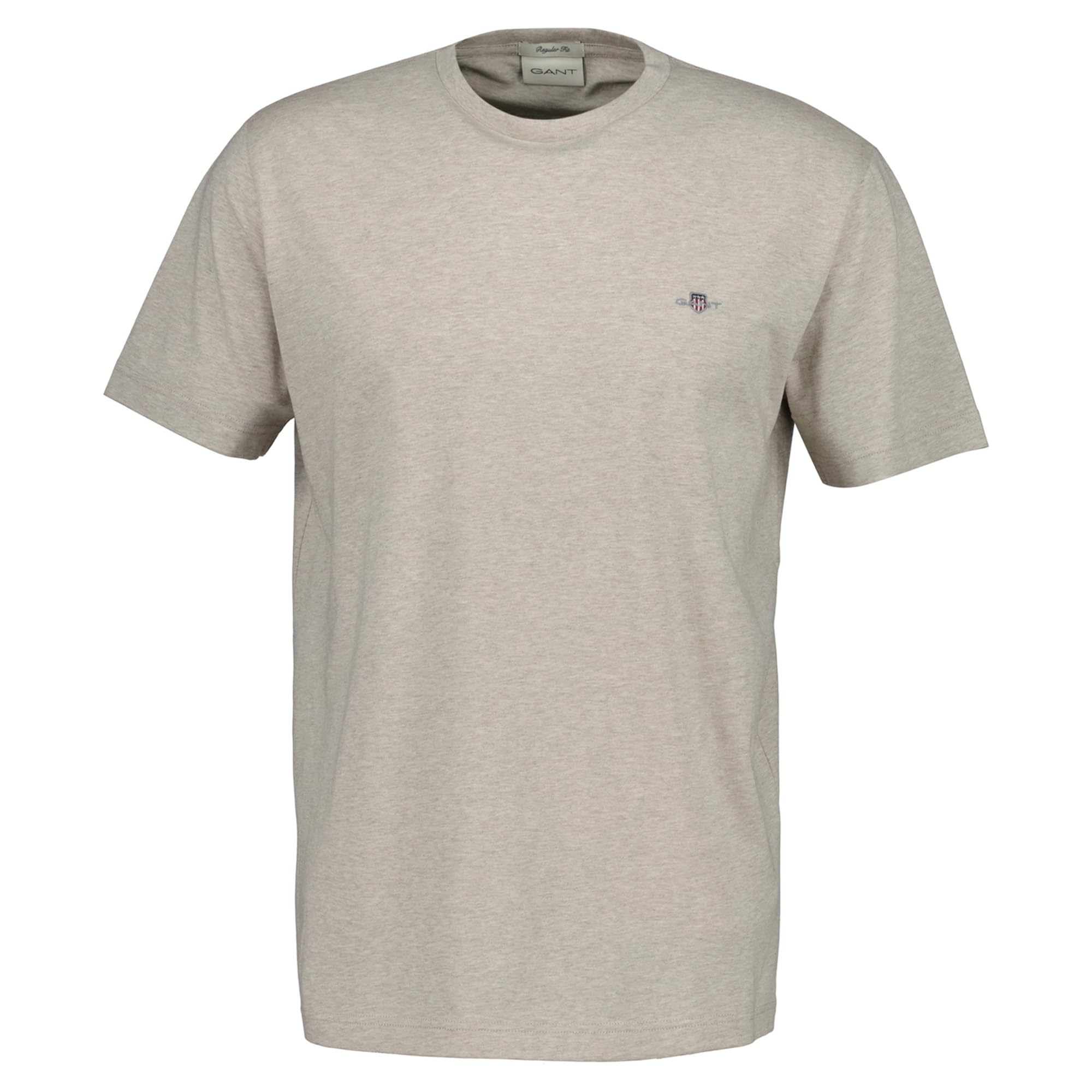 GANT Men's Regular Shield T-Shirt, Seed Melange, 3XL