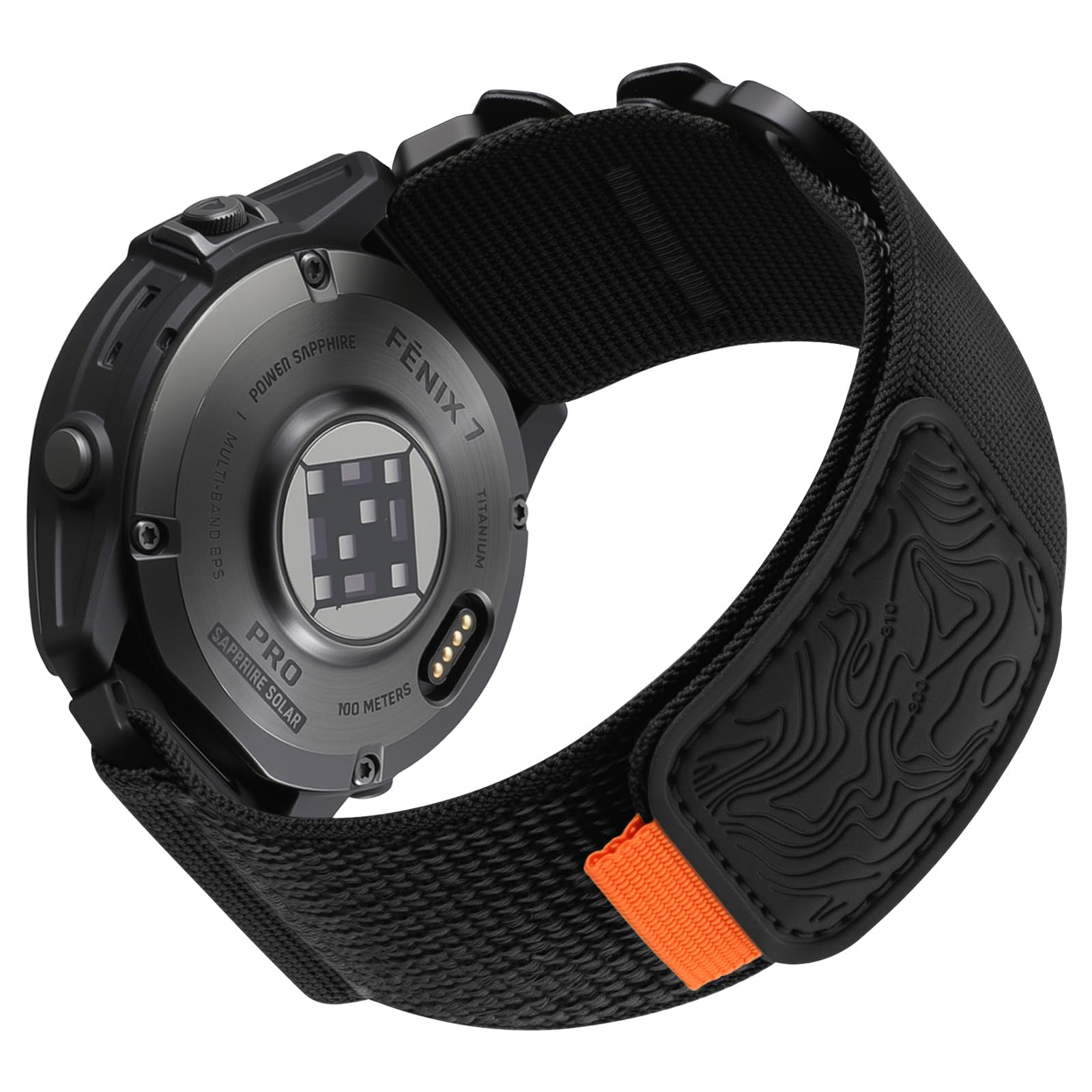 Bandletic Kompatibel mit Fenix 6 Pro/Fenix 6/Fenix 7/Fenix 7 Pro/Fenix 8/E 47mm/Fenix 5/Fenix 5 Plus/Epix 2 Pro 47mm, QuickFit 22mm Nylonarmband für Forerunner 965/955/945/935/Instinct 2/3/E/Quatix 8
