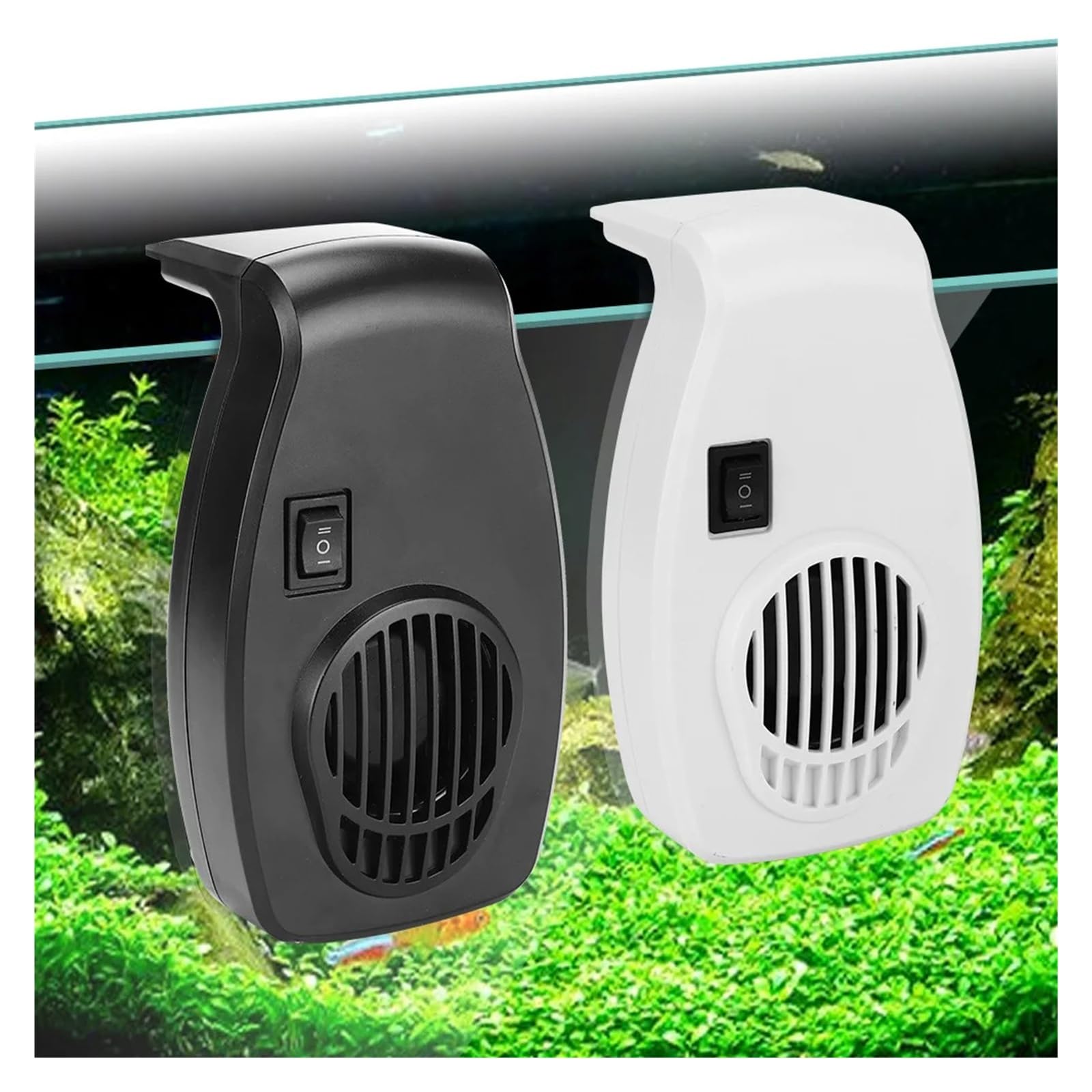 Ventilador Externo for Acuario, enfriadores de Control de Viento de Dos velocidades, refrigeración de Tanque de Peces for Espesor de Vidrio de 8~12mm