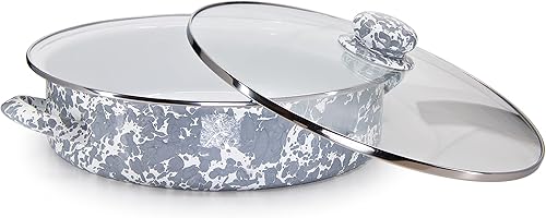 Miniatura 2 de Golden Rabbit Esmalte - Sartén para saltear de 5 cuartos (remolino gris)