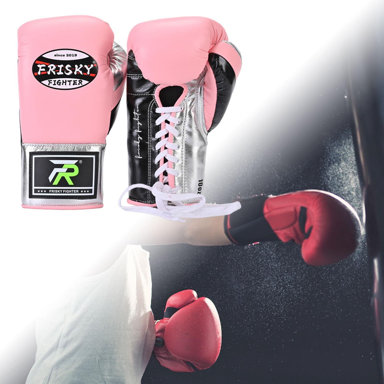 Guantoni da Guanti Sacco Pugilato Fitness Antistrappo PU Chiusura Facile Comfort Protezione Adulti Adatti a Allenamento Compleanno Palestra