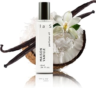 Madagascar Vanilla Perfume for Women, Long Lasting Pheromones Fragrance Oil with Coconut - Women's Travel Friendly Scentual Scents