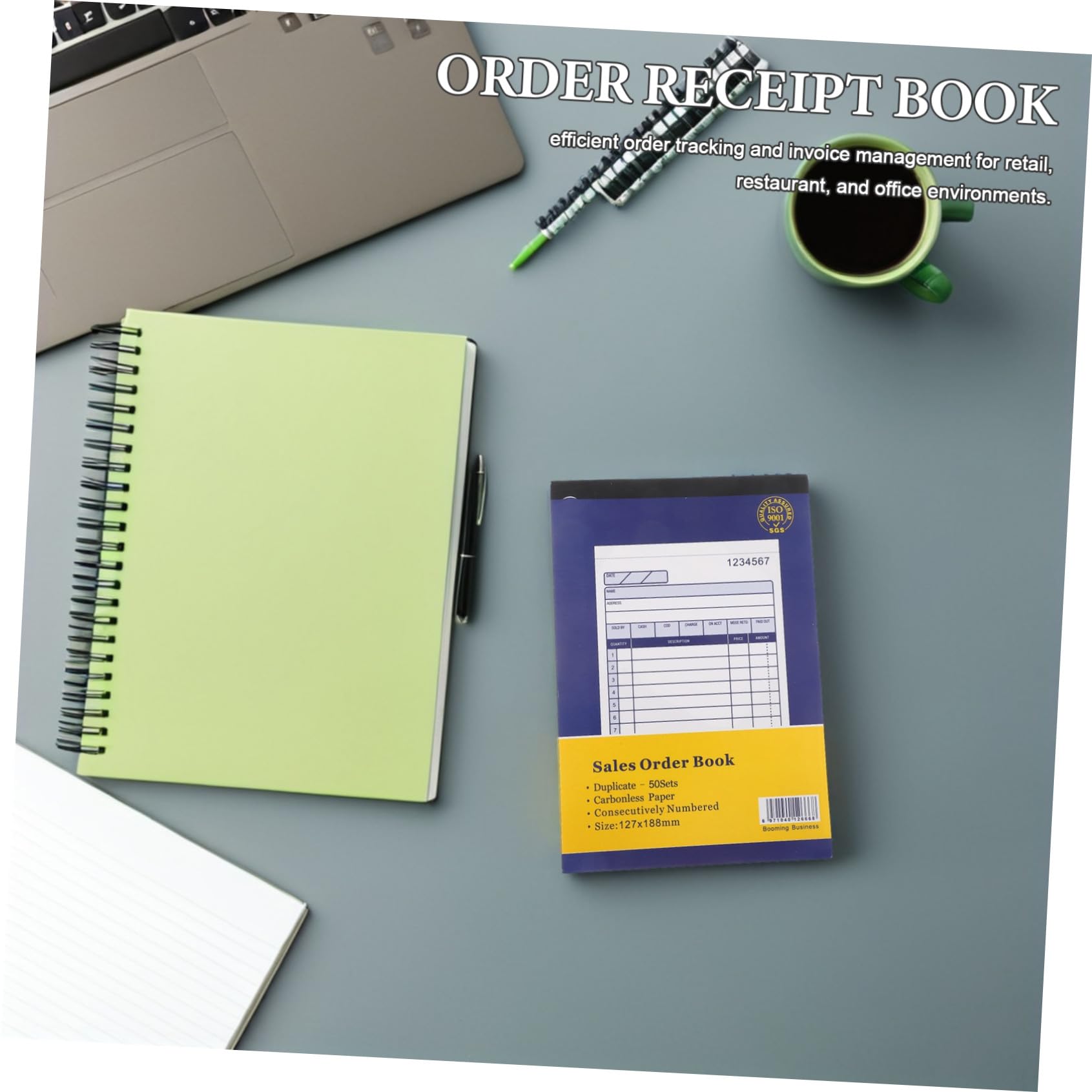 ABOOFAN 5 Piezas Libro de Órdenes de Venta para Pequeñas Empresas de Partes Libro de Recibos de Órdenes de Venta para Gestión y Seguimiento de Compras