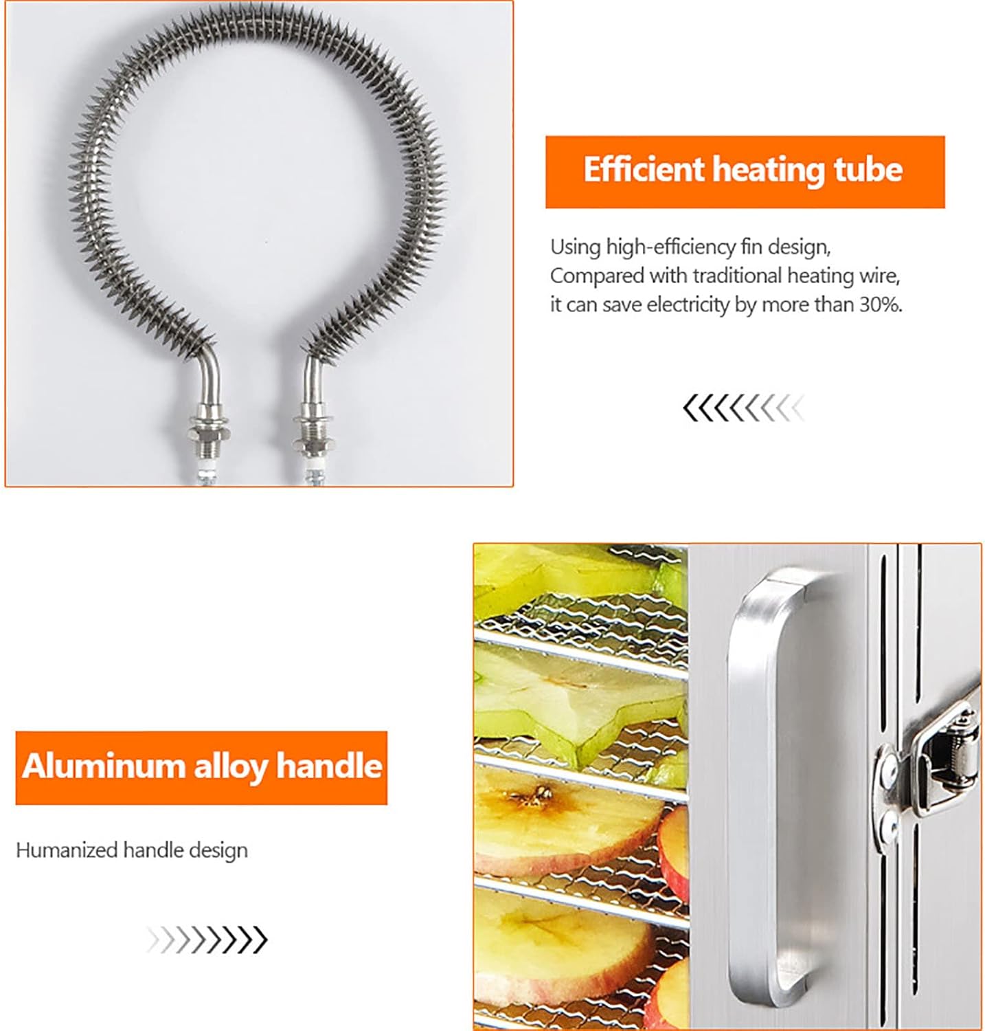 High Performance Intelligent Food Dryer, 8 Layers Fruit Dehydrator, 23L Capacity, Touch Panel Cotton, Candy Snacks Pet Treats Dryer