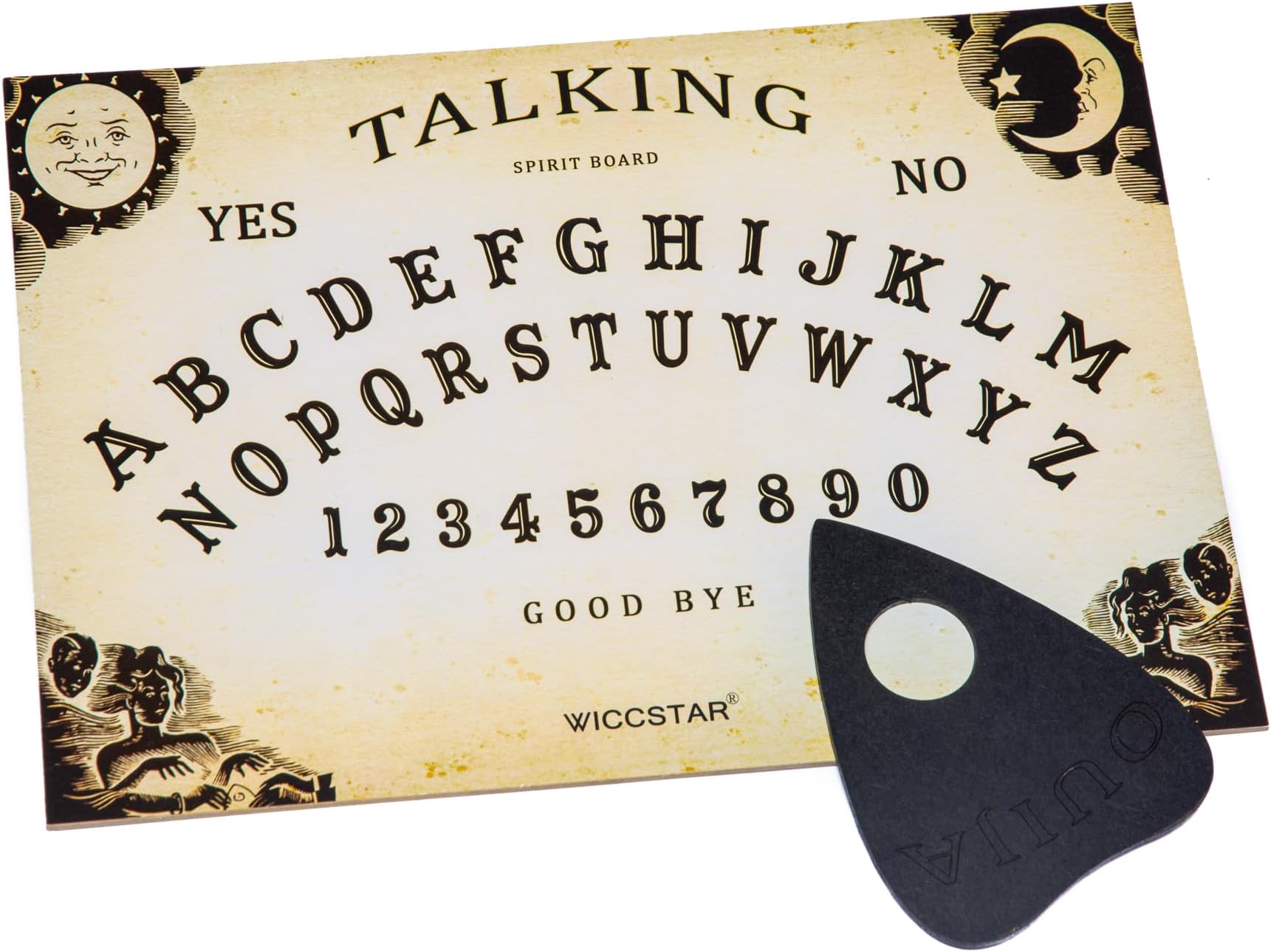 Classic style Ouija Board game with Planchette and detailed instruction