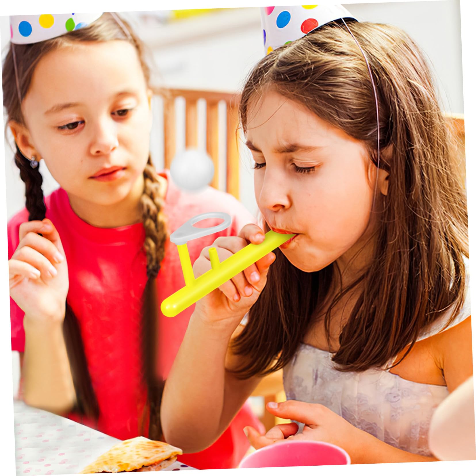 POPETPOP Jeu de Soufflage pour Garçon et Filles 24pcs Balle Flottante D'équilibre en Plastique Léger Facile à Utiliser Moments de Jeu en Famille et Fêtes