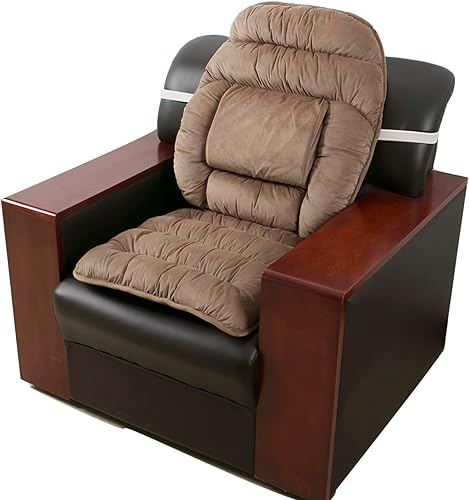 Miniatura 7 de Silla de escritorio de oficina de gran tamaño, reclinable, ortopédica, alivio del dolor de espalda, almohada lumbar antideslizante, silla de