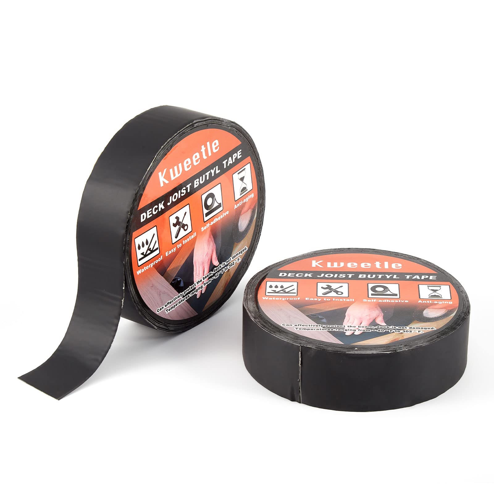 Buy Kweetle Joist Tape for Decking 2" x 50', 2 Pack Butyl Joist Tape
