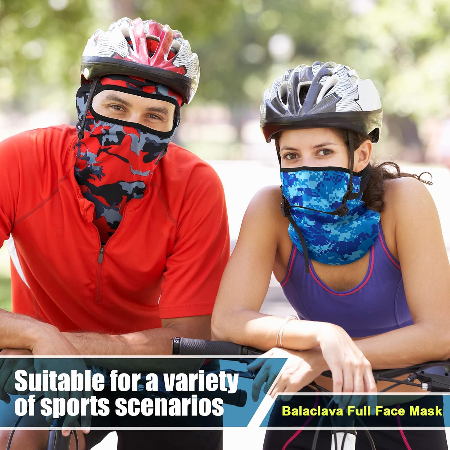 Handepo 24 Pcs Ski Mask Cover Full Face Mask Balaclava Summer Face Cover UV Protection for Men Women Outdoor Sports Multicolor - Image 4