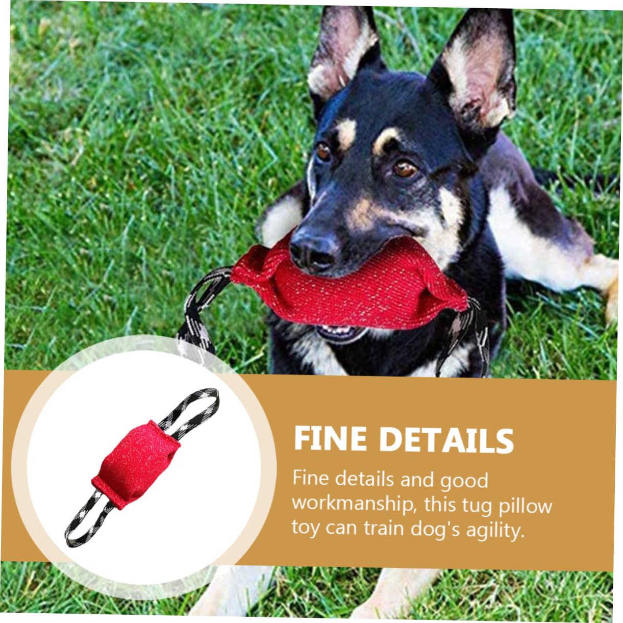 Toddmomy 2piezas Cojín De Morder para Perros Juguete De Entrenamiento Agil para Perros Resistente y Duradero para Ejercicio y Reducción De Ansiedad