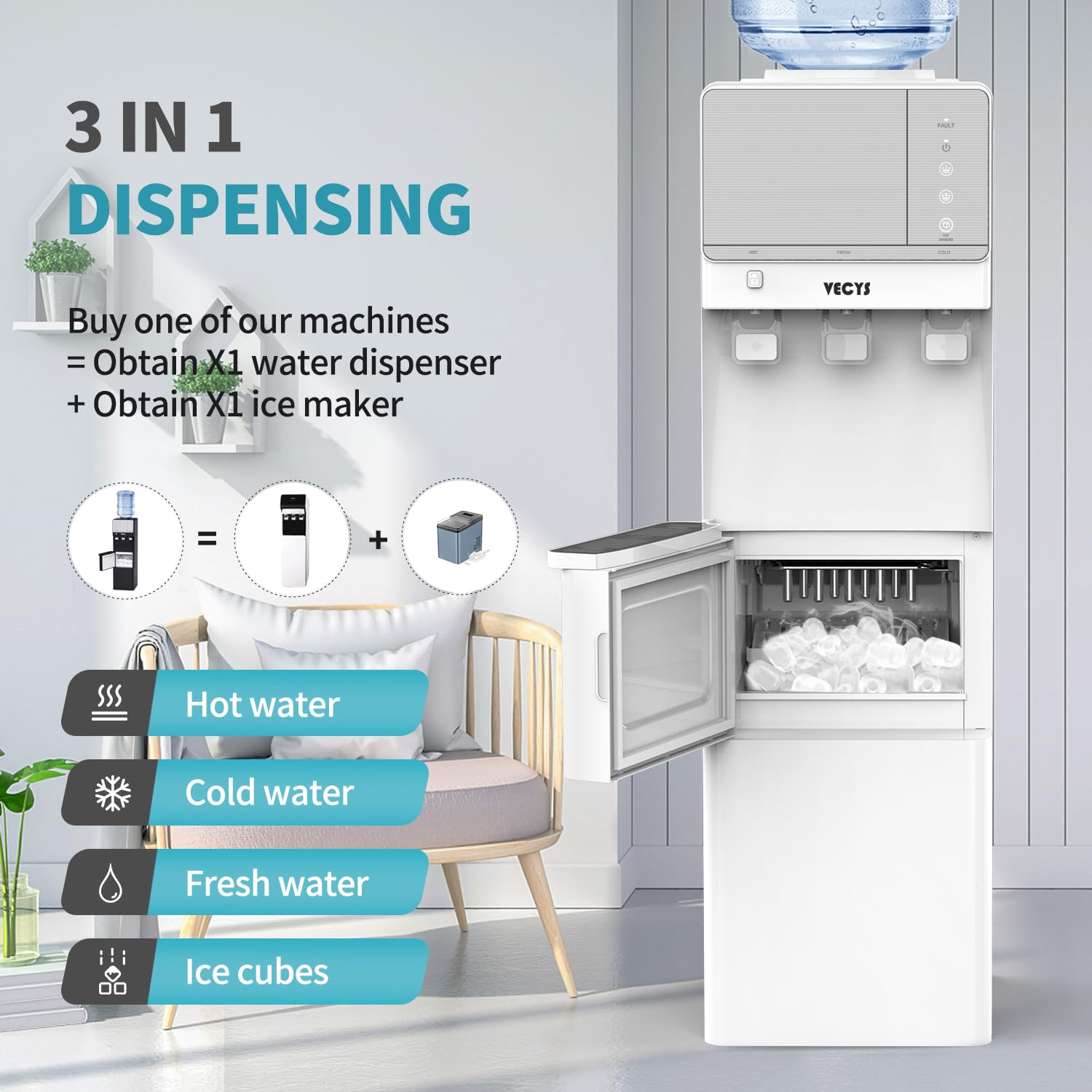 Hot And Cold Water Dispenser Brio Water Dispenser SOOPYK Top-Load Water ...