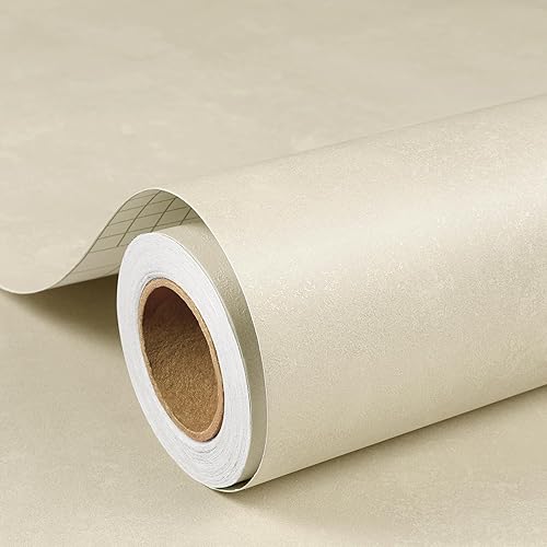 ReWallpaper Textured Peel and Stick Wallpaper Warm Beige Concrete Wallpaper