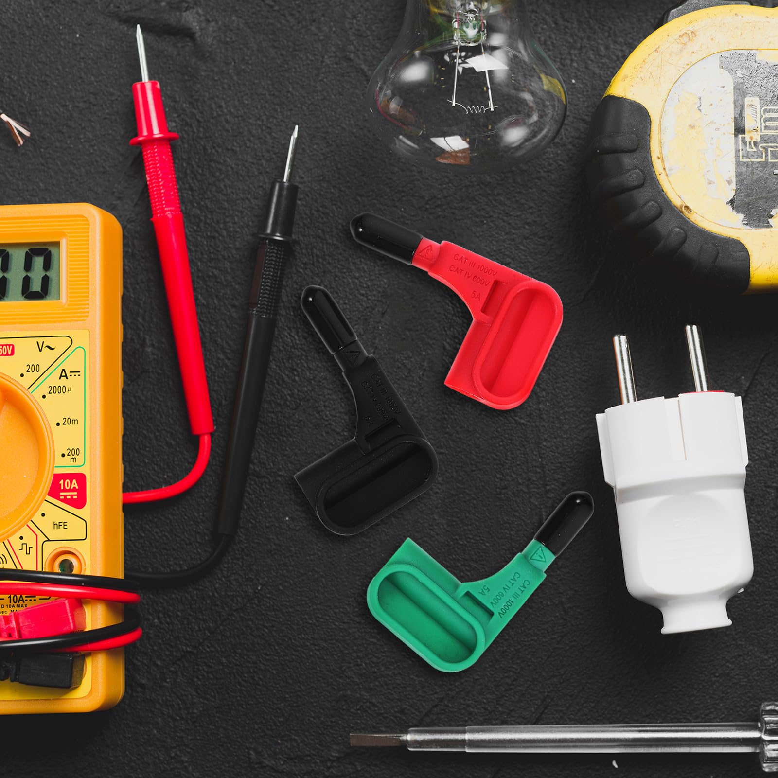 9 Stück Magnetprüfspitzen für Multimeter mit 4mm Anschluss, Präzise