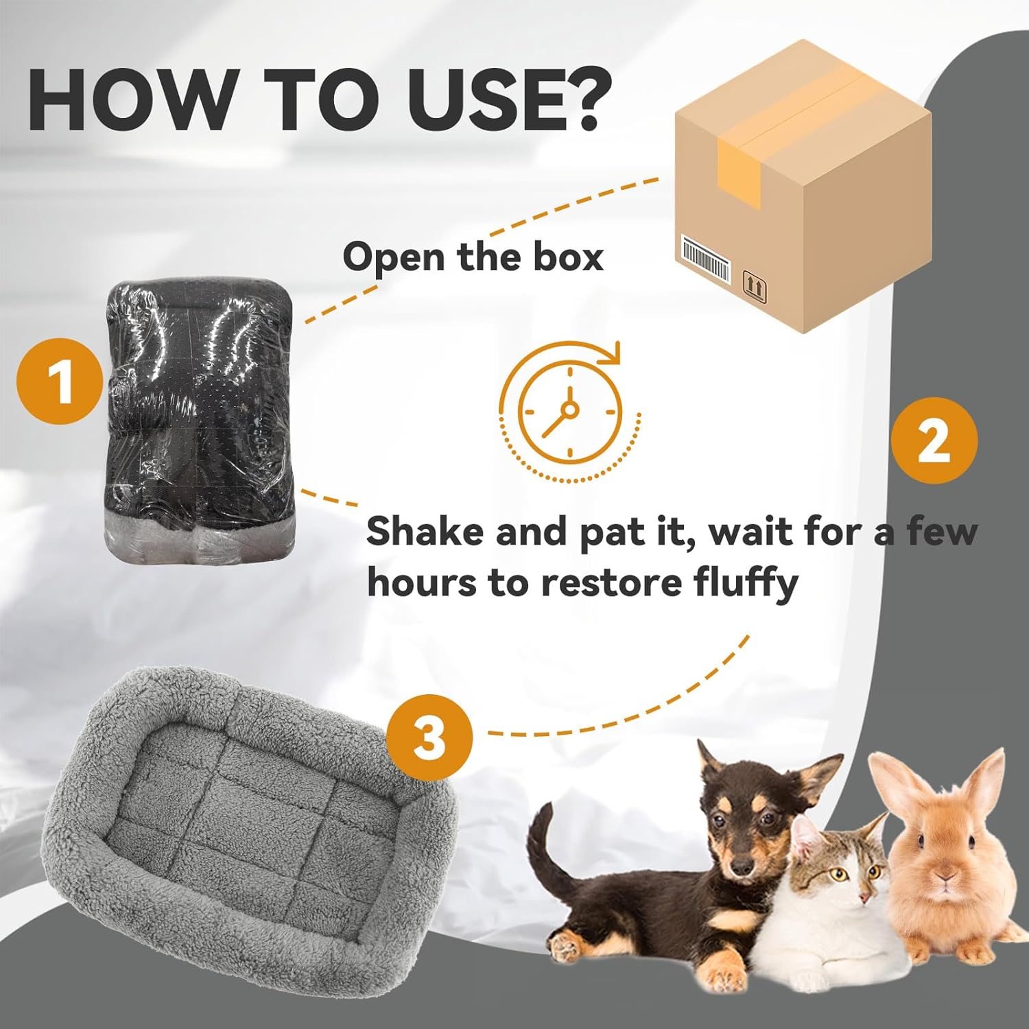LESYPET Cat Bed for Indoor Cats, Soft Cat Cushion with Cat Pillow Around, Rectangle Kitten Pad Small Bed for Window Sill, 22'' x 16''