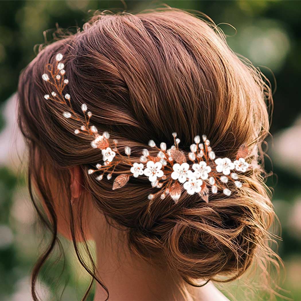 Cerchietto Per Capelli Da Sposa Con Fiori Argentati GORAIS - Accessorio