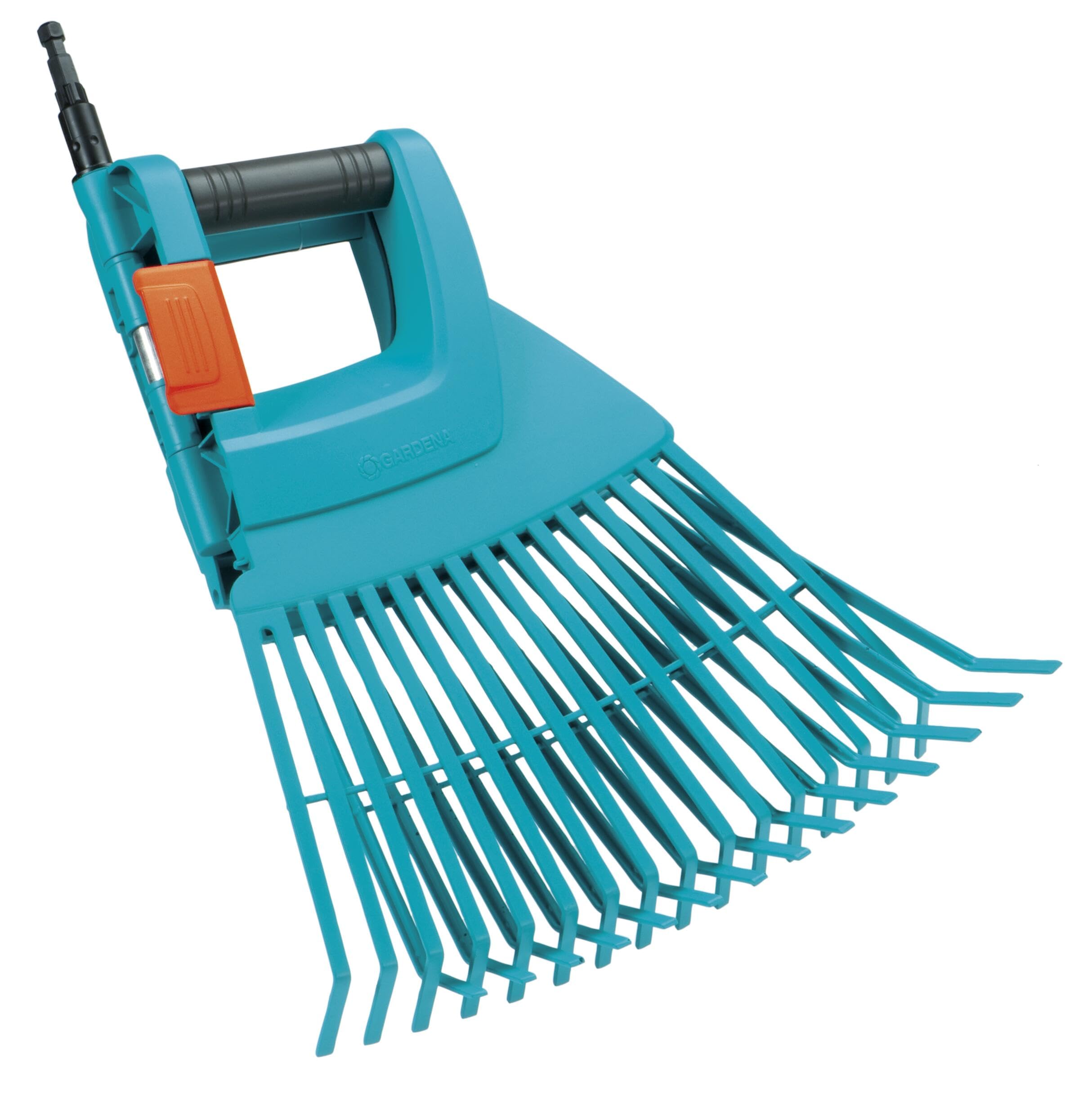 Gardena Scopa a ventaglio in plastica combisystem XXL Vario: Rastrello da Giardino Largo per Raccogliere Foglie e residui, Larghezza 77 cm (3107-20)