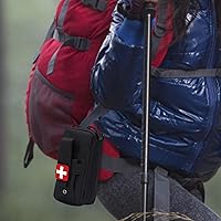 Vista 4 de Rip-Away EMT Medical Aid IFAK bolsa de salvamento de vida, bolsa de kit de ayuda médica bolsa de viaje farmacia bolsa de camping al aire libre Negro