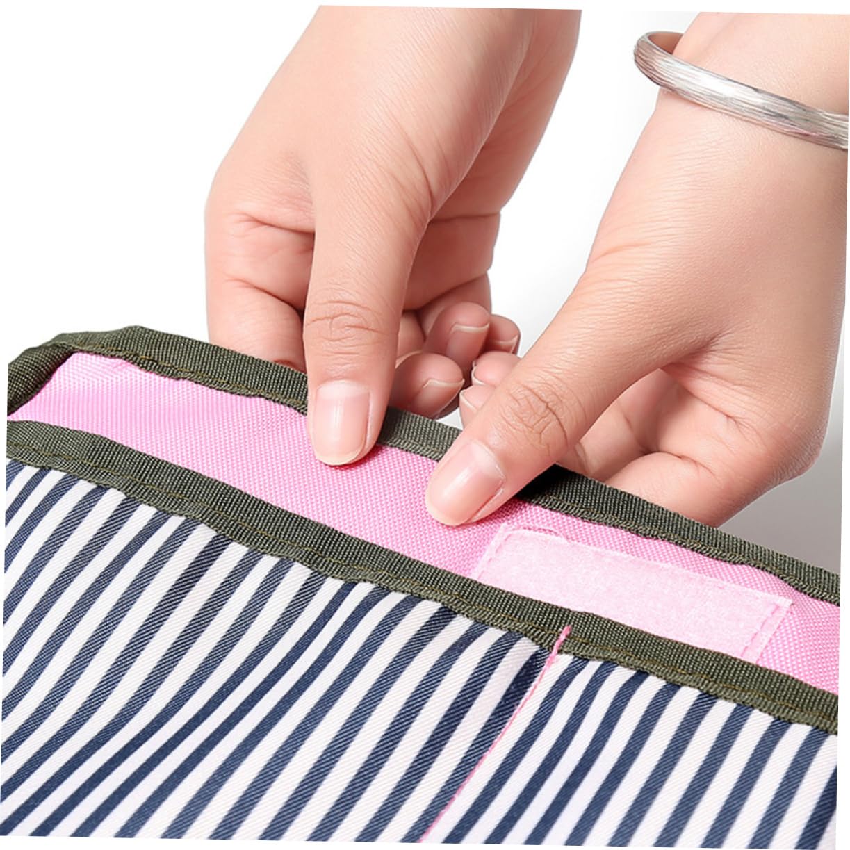 ibasenice 3 Pezzi Borsa Portaoggetti Passeggino Organizer Bottiglia Giocattoli Pannolini Robusto Nero