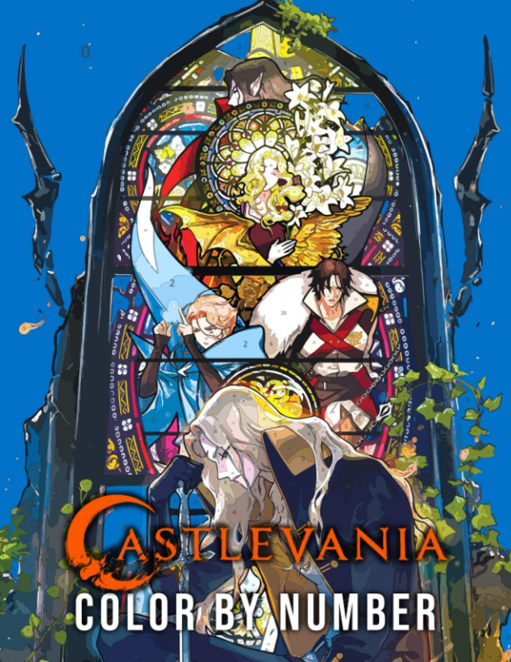 Castlevania Color By Number: Adventure Horror Animation Character Color Number Book For Adults Teens Fans Relaxing Gift, 8.5"x11" With Color Chart in Back Side, Easy to Color