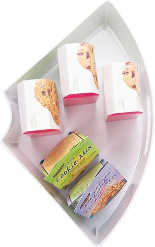 Miniatura 5 de iDesign - Organizador giratorio Lazy Susan de plástico reciclado de 14 con asa, despensa, baño, almacenamiento general y más, 16.5 x 11 x 4