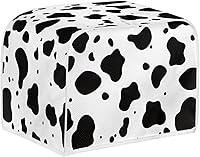 Vista 1 de FKELYI Cubierta para tostadora con estampado de vaca, cubierta para horno tostador de 2 rebanadas, cubierta para hacer pan pequeño, resistente a