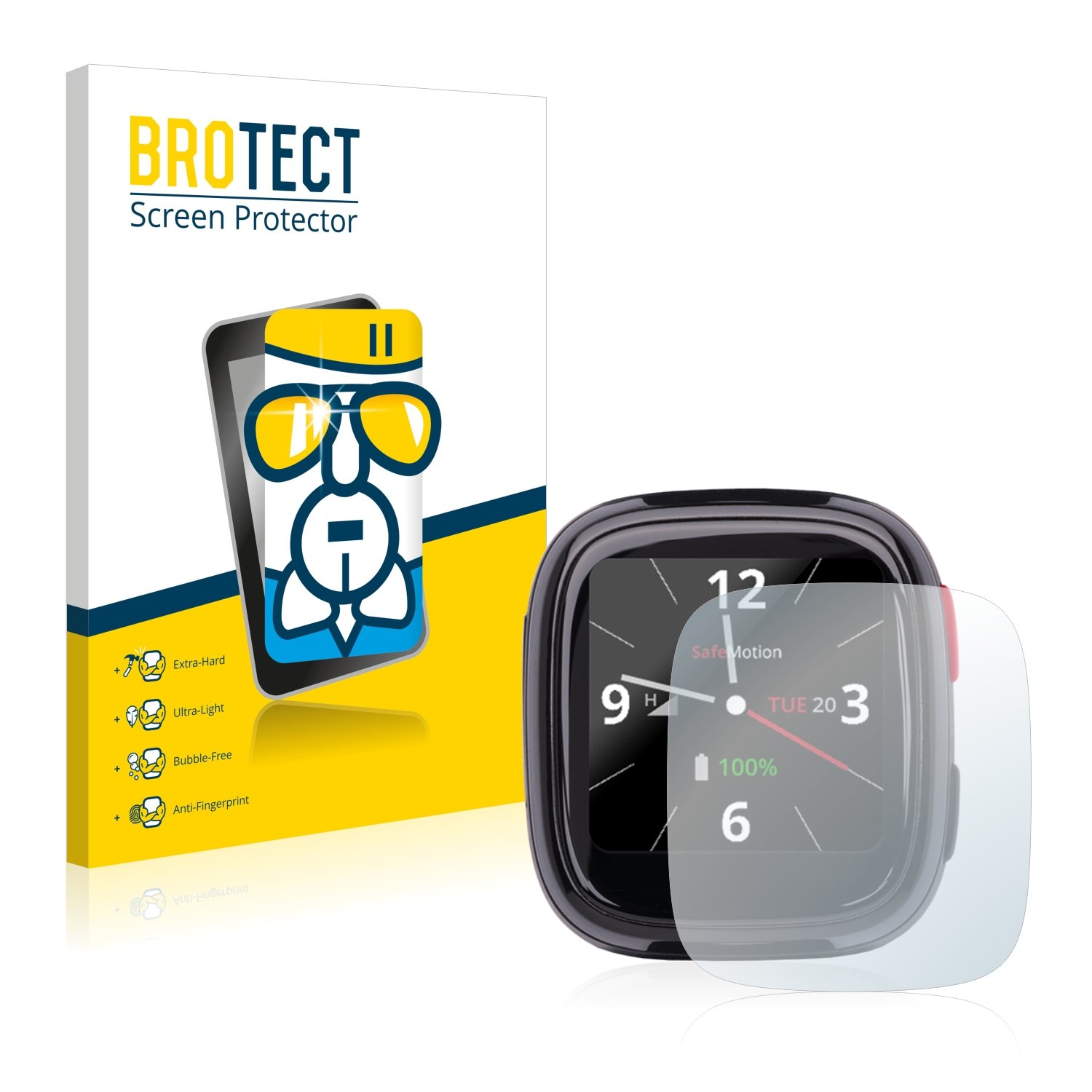 brotect Hybrid-Glass Screen Protector Film compatible with SafeMotion S3-9H Glass Protection [Scratch Resistant, High Clarity]