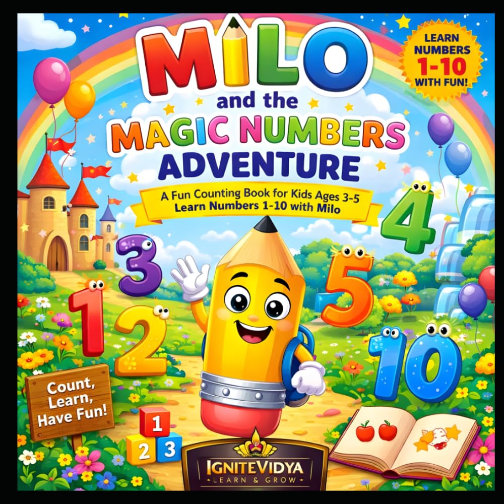 Milo and the Magic Numbers Adventure: Learn Numbers 1–10 with Milo | A Fun Counting Adventure for Kids Ages 3–5