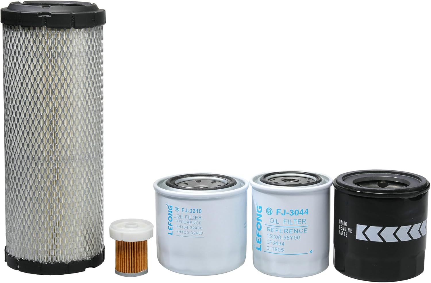 ST-3210 Filter Kit Fits Kubota L2501 H HST Tractor Replaces Oil/Lube HH164-32430, Fuel 6A320-59930, Air Kit TA040-93230 TA040-93220, Hydraulic HHK70-14070, HH3A0-82623 (6 Pcs)