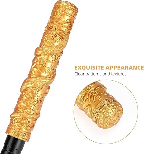 Miniatura 2 de aiGear Tactical Hiking Stick, 53-Inch Trekking Poles with Black Myth Wukong Handle Extension, Durable Aluminum Alloy Walking Stick, Ruyi Jingu Bang