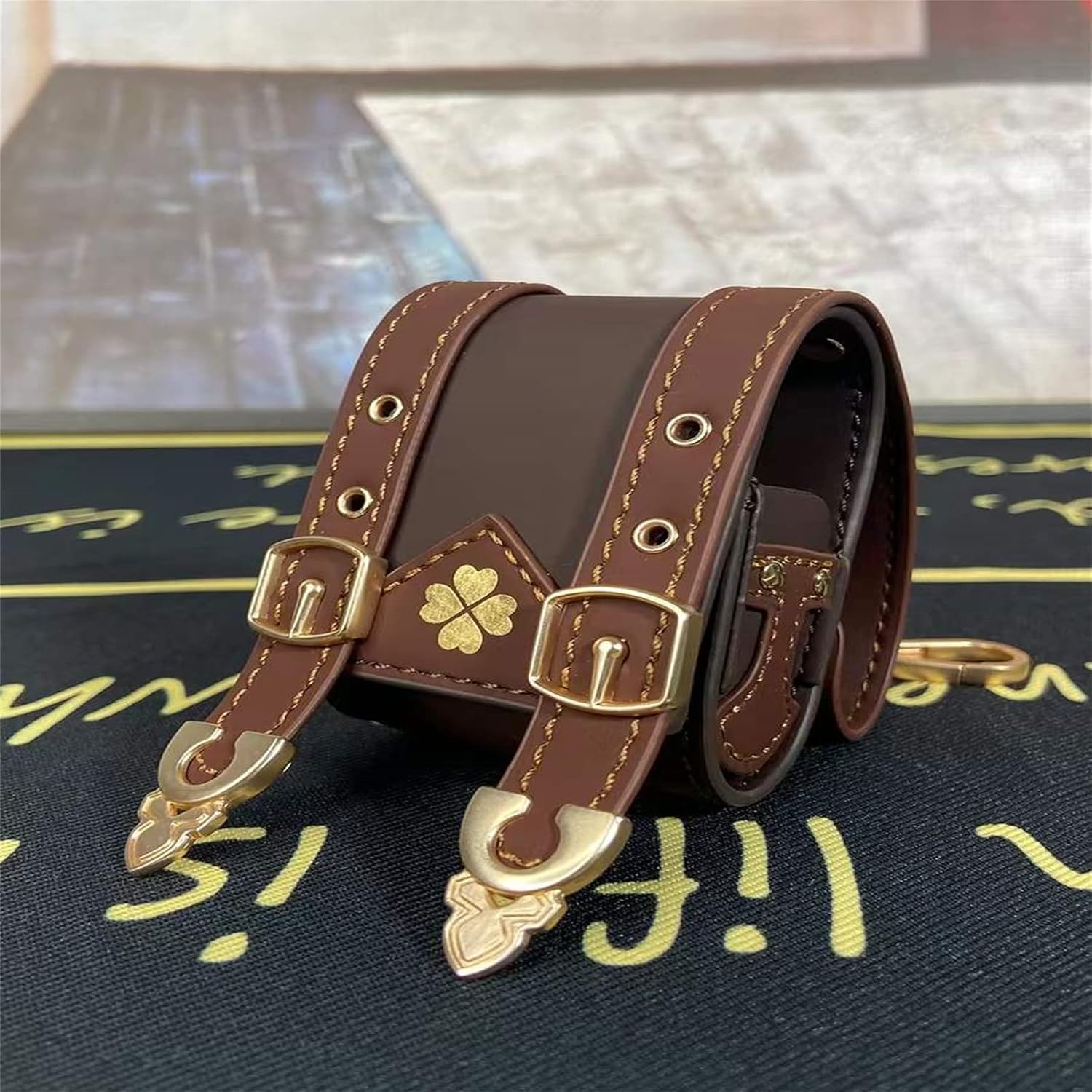 Game Genshin Impact Official Klee Backpack Earphone Case Protective Case for Airpods Pro Redmi Headphone Box with Straps (Style 2)