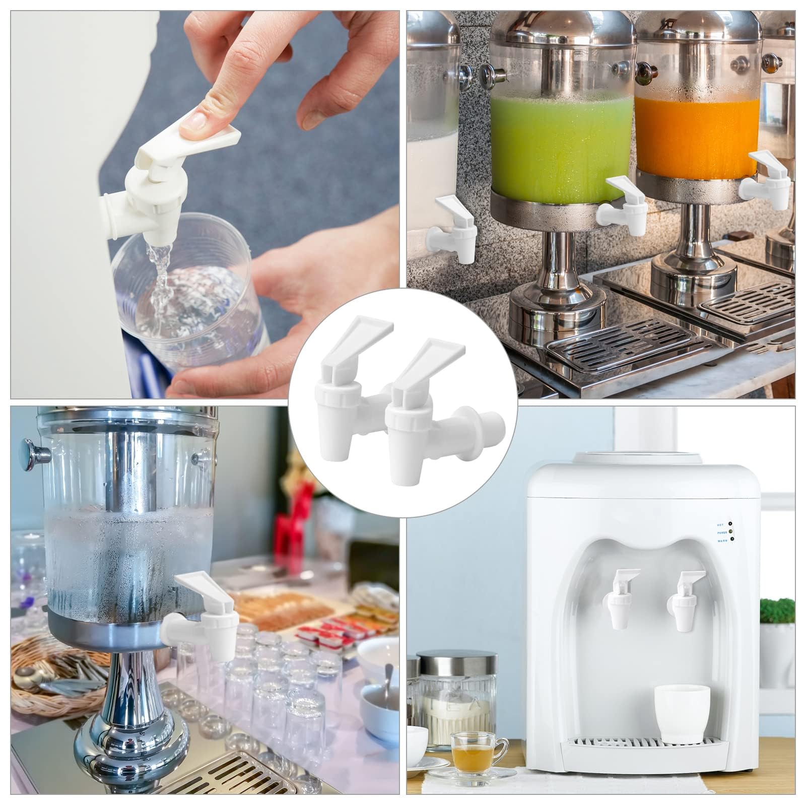 Lot De 2 Robinets Acier Inoxydable 304 - Robinet De Rechange Pour Distributeur Boisson, Bière, Vin, Eau
