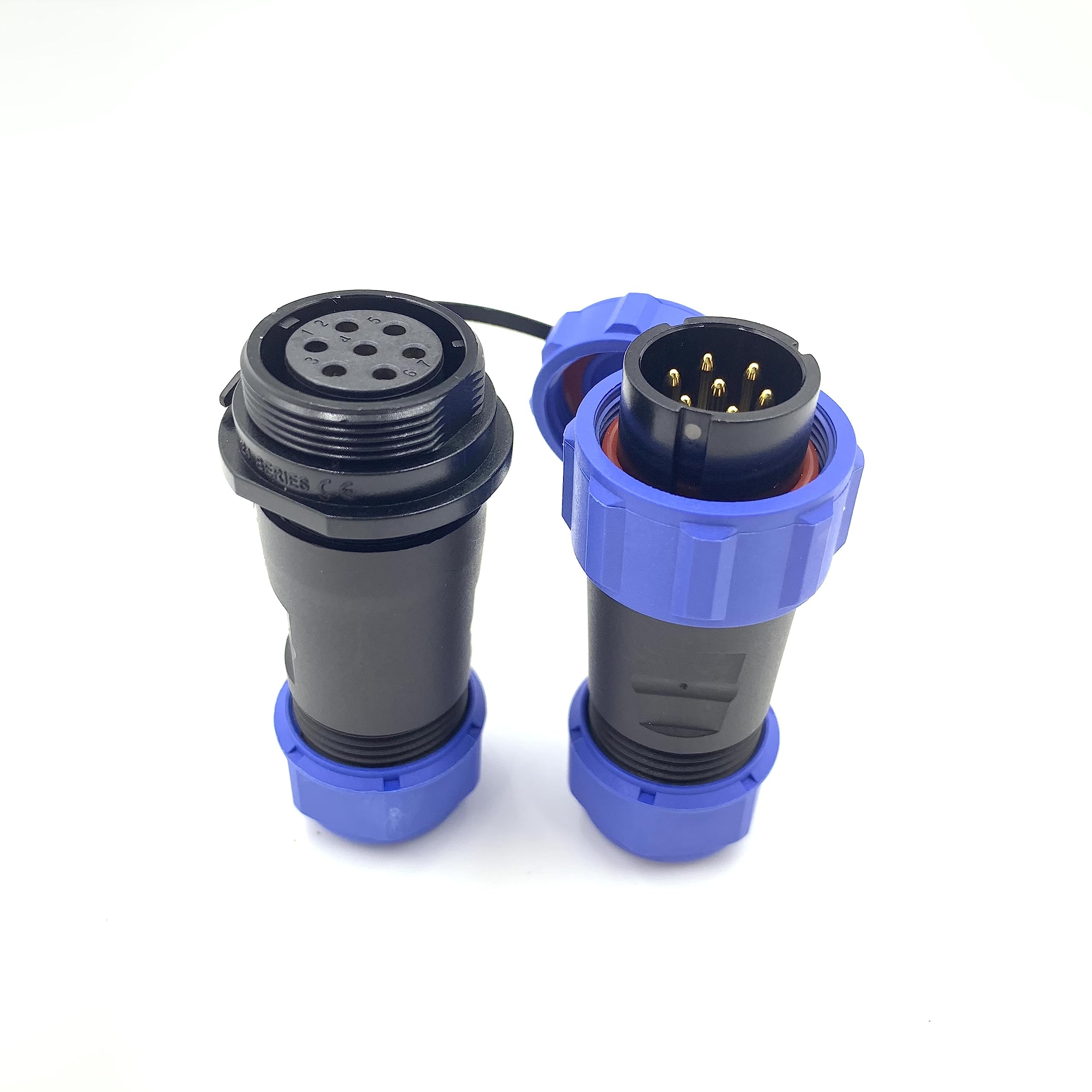 Connettore Aeronautico SP21 7 Pin | Impermeabile IP68 | Per Lampade Esterne | 500V 15A - Foto 14