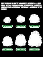 Vista 3 de Riakrum Decoración de nieve falsa de fibra artificial de algodón para nieve, decoración interior esponjosa para decoración de invierno de Navidad