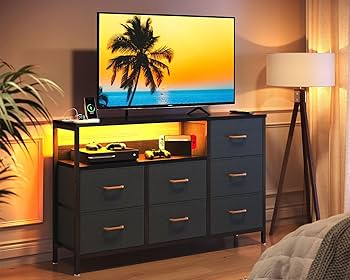 Amazon.com: AODK Dresser with LED Lights and Charging