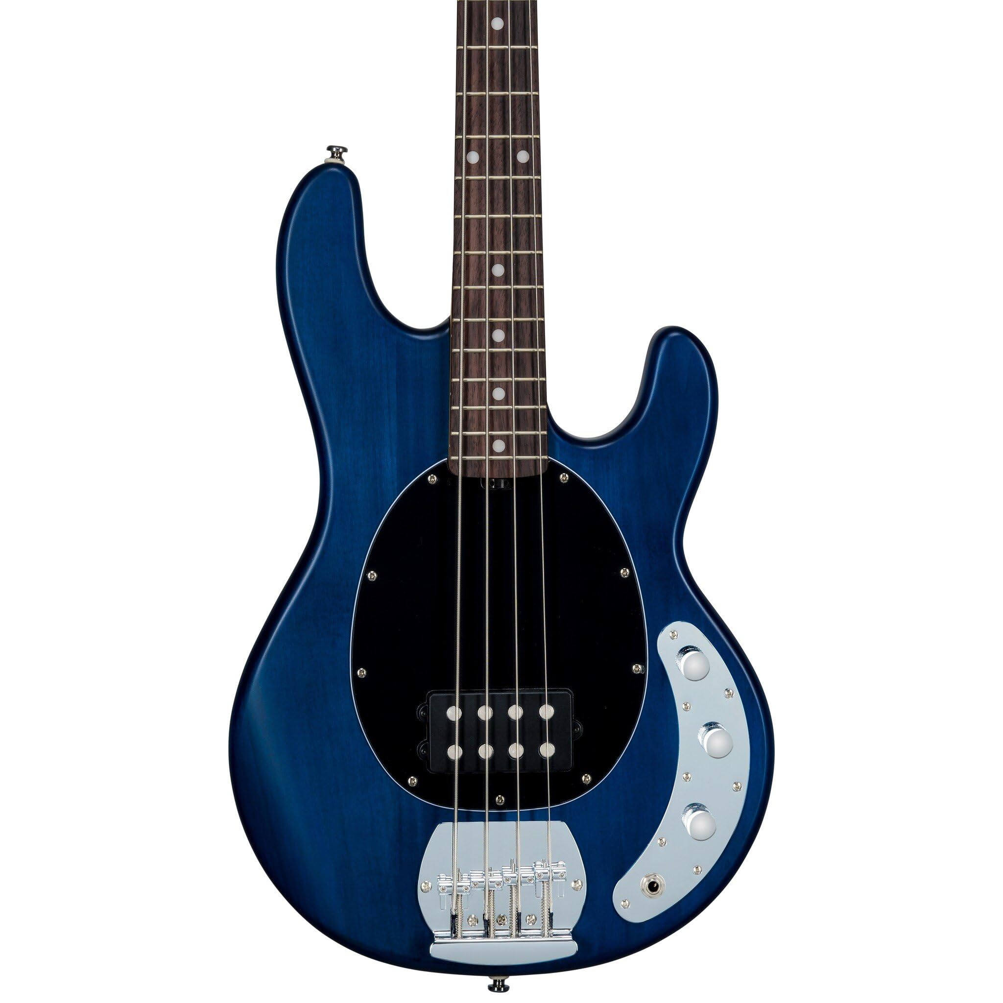 STERLING STINGRAY RAY4-M1 スターリン ダークブルー Amazon | Sterling By Musicman SUB STINGRAY RAY4 TRANS BLUE SATIN